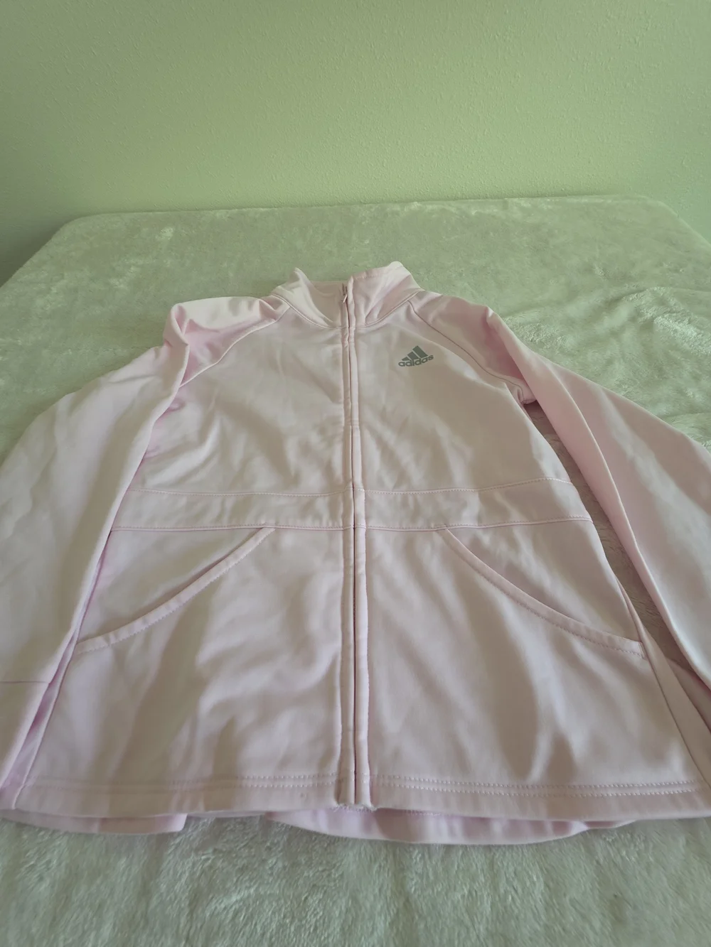 Adidas Light Pink Zip-Up Jacket